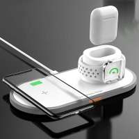 15W 3 in 1 Fast Wireless Charging Dock for iWatch Wireless Charger Stand Station for Airpod